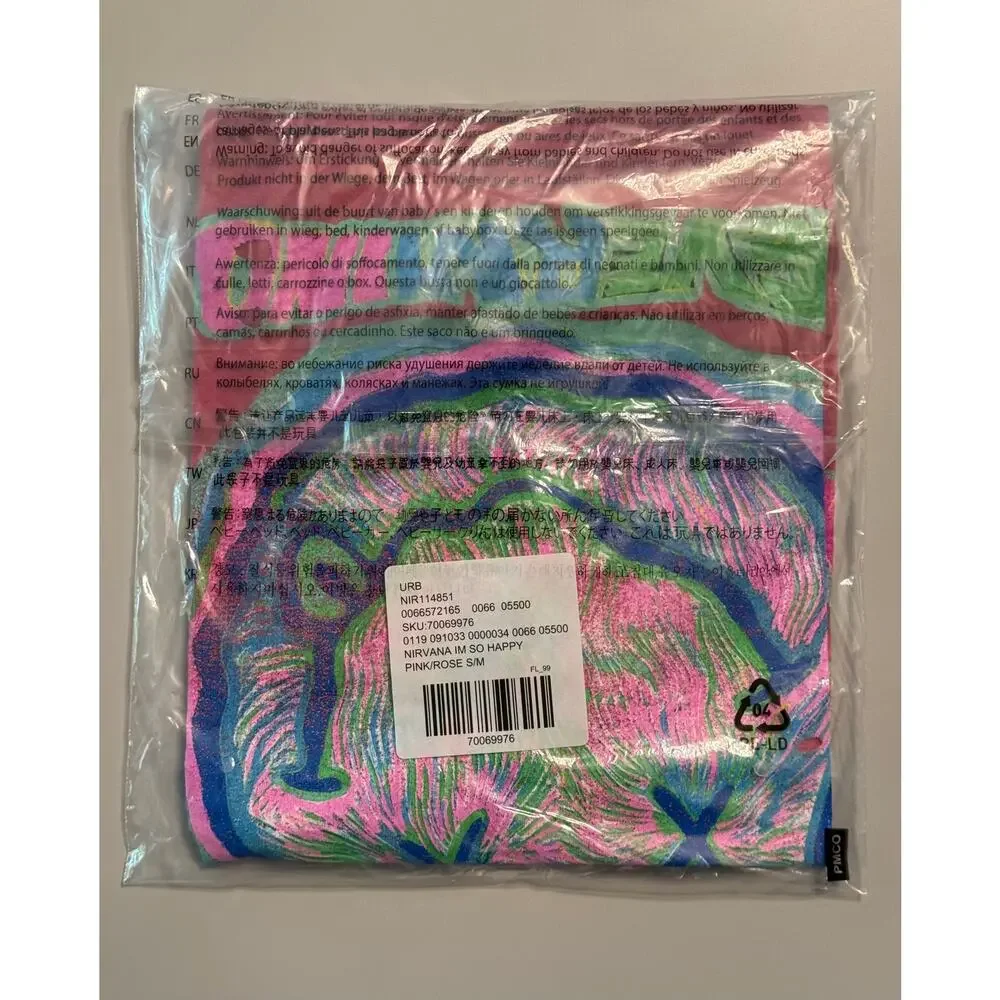 Urban Outfitters Nirvana Distressed Tie-Dye T-Shirt - NWT, S/M